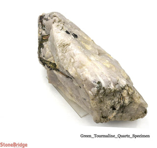 Green Tourmaline on Quartz Matrix U#7    from Stonebridge Imports