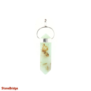 Chrysoprase Double Terminated - 925 Silver Pendant from Stonebridge Imports