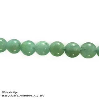 Aquamarine A - Round Strand 7" - 6mm    from Stonebridge Imports