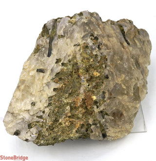 Green Tourmaline on Quartz Matrix U#4    from Stonebridge Imports