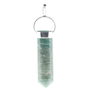 Amazonite Polished Point - 925 Silver Pendant from Stonebridge Imports