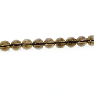 Smoky Quartz - Round Strand 15" - 8mm from Stonebridge Imports