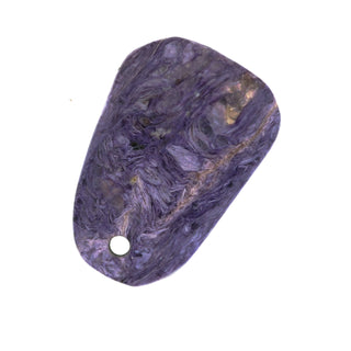 Charoite Slice Pendant Drilled - 'E' #3    from Stonebridge Imports