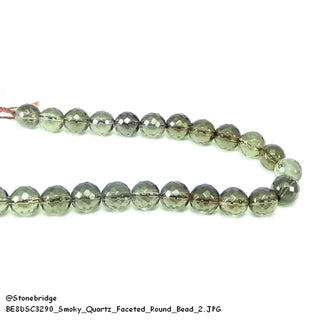 Smoky Quartz Faceted - Round Strand 15" - 4mm    from Stonebridge Imports