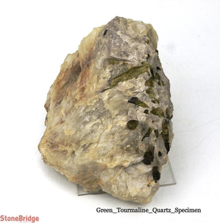 Green Tourmaline on Quartz Matrix U#1    from Stonebridge Imports