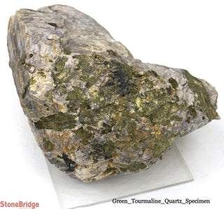 Green Tourmaline on Quartz Matrix U#11    from Stonebridge Imports
