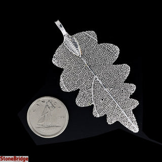 Electroplated Jewelry Leaves - Type #5 - Small Silver Leaf (Enhanced) from Stonebridge Imports