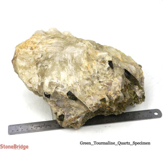 Green Tourmaline on Quartz Matrix U#6    from Stonebridge Imports