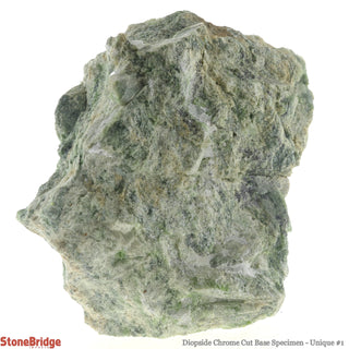 Diopside Chrome Cut Base Specimen U#1    from Stonebridge Imports