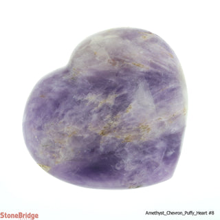 Amethyst Chevron Puffy Heart #8 250 to 299g    from Stonebridge Imports