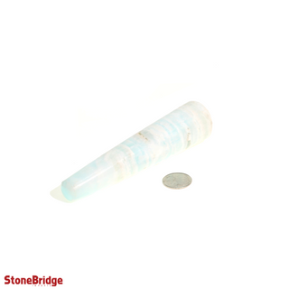 Blue Calcite Rounded Massage Wand - Extra Large #2 - 3 3/4" to 5 1/4"    from Stonebridge Imports