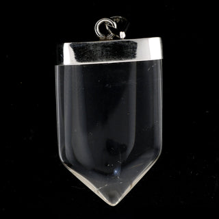Clear Quartz V Shape - 925 Silver Pendant from Stonebridge Imports