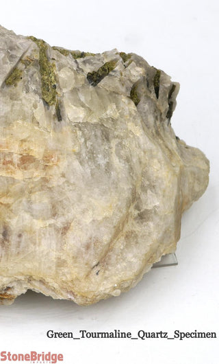 Green Tourmaline on Quartz Matrix U#1    from Stonebridge Imports