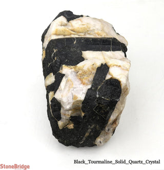 Black Tourmaline on Quartz Matrix U#2    from Stonebridge Imports