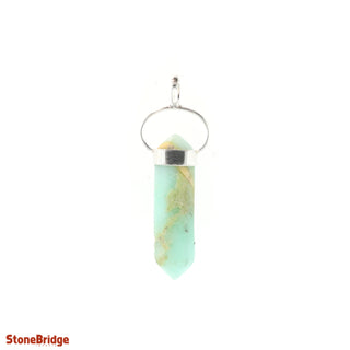 Chrysoprase Double Terminated - 925 Silver Pendant from Stonebridge Imports