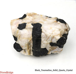 Black Tourmaline on Quartz Matrix U#2    from Stonebridge Imports