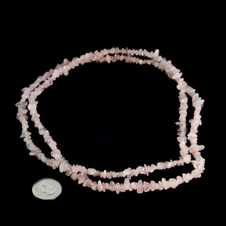 Rose Quartz Chip Strands - 3mm to 5mm    from Stonebridge Imports