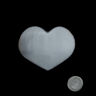 Selenite Heart #4 - 1 3/4" to 2 3/4"    from Stonebridge Imports