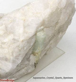 Aquamarine on Quartz Matrix U#3    from Stonebridge Imports