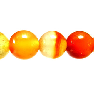 Carnelian A - Round Strand 15" - 8mm from Stonebridge Imports