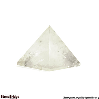 Clear Quartz A Pyramid #5 - 2 1/4" to 2 1/2" Wide    from Stonebridge Imports