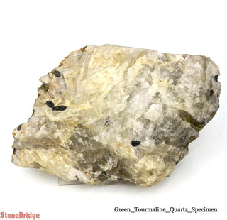 Green Tourmaline on Quartz Matrix U#4    from Stonebridge Imports