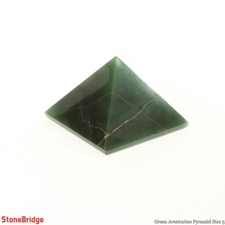 Green Aventurine Pyramid #5 - 2 1/4" to 2 1/2" Wide    from Stonebridge Imports