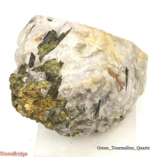 Green Tourmaline on Quartz Matrix U#12    from Stonebridge Imports