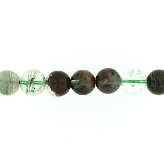 Green Phantom Quartz - Round Strand 7" - 8mm    from Stonebridge Imports