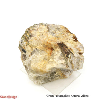 Green Tourmaline on Quartz Matrix U#8    from Stonebridge Imports