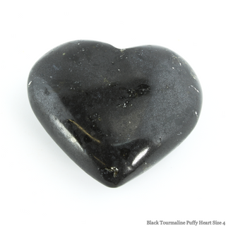 Black Tourmaline Heart #4 - 1 3/4" to 2 3/4"    from Stonebridge Imports