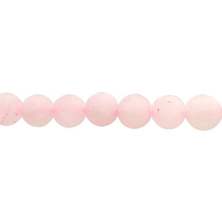 Rose Quartz Matte - Round Strand 15" - 8mm from Stonebridge Imports