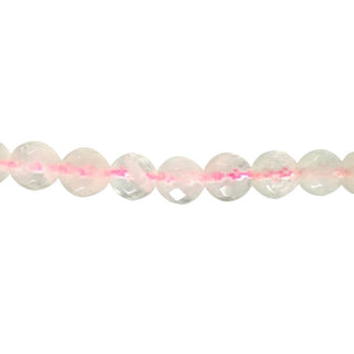 Rose Quartz Faceted - Round Strand 15" - 8mm from Stonebridge Imports