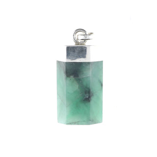 Emerald Polished Point - 925 Silver Pendant from Stonebridge Imports