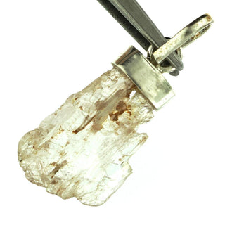 Kunzite Hydenite Rough - 925 Silver Pendant from Stonebridge Imports