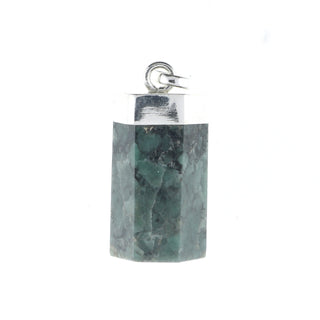 Emerald Polished Point - 925 Silver Pendant from Stonebridge Imports