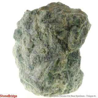 Diopside Chrome Cut Base Specimen U#1    from Stonebridge Imports