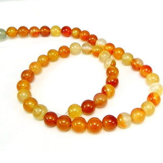 Carnelian A - Round Strand 15" - 8mm from Stonebridge Imports