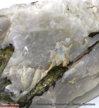 Green Tourmaline on Quartz Matrix U#7    from Stonebridge Imports
