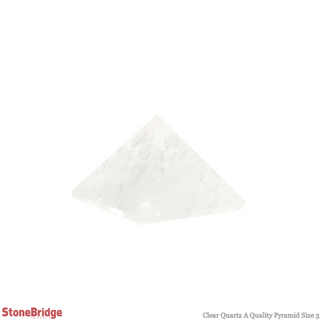 Clear Quartz A Pyramid #3 - 1 3/4" to 2" Wide    from Stonebridge Imports