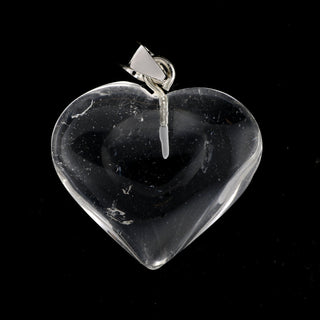 Clear Quartz Heart - 925 Silver Pendant from Stonebridge Imports