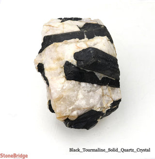 Black Tourmaline on Quartz Matrix U#2    from Stonebridge Imports