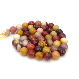 Mookaite Jasper Faceted - Round Strand 15" - 8mm    from Stonebridge Imports