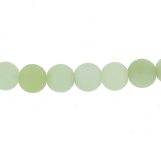 Xinshan Jade Matte - Round Strand 15" - 6mm from Stonebridge Imports