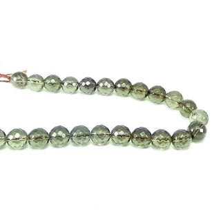 Smoky Quartz Faceted - Round Strand 7" - 8mm    from Stonebridge Imports