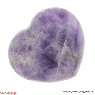 Amethyst Chevron Puffy Heart #6 150 to 199g    from Stonebridge Imports