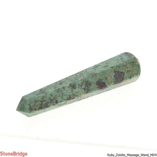 Ruby Zoisite Pointed Massage Wand - Medium #2 - 3" to 4"    from Stonebridge Imports