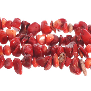 Coral Red Chip Strands - 5mm to 8mm from Stonebridge Imports