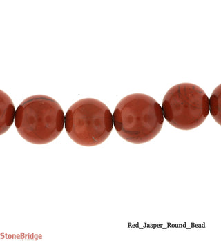 Red Jasper - Round Strand 15" - 6mm    from Stonebridge Imports