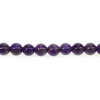 Amethyst A Dark Round Strand 15" 6mm    from Stonebridge Imports